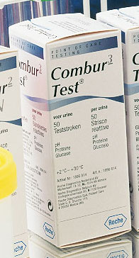 Combur 3-Test, 50 Teststreifen Gluc, EW, pH