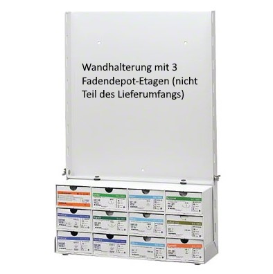 Surgipack Wandhalterung  für bis zu 10 Fadendepot-Etagen Surgipack Wandhalterung  für bis zu 10 Fadendepot-Etagen