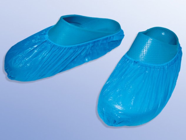 OP-Überschuhe mit Gummizug blau, 100 Stück OP-Überschuhe mit Gummizug blau, 100 Stück
