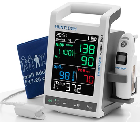 Smartsign SC300T Spot Monitor mit Spo2, NiBP und kabelloser Temperaturmessung