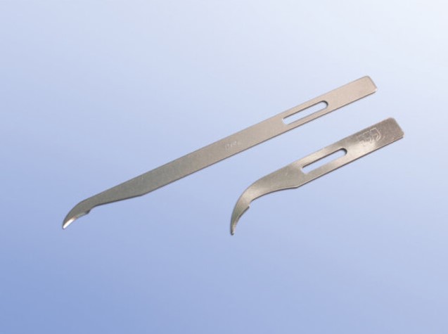 Faden-Trennmesser aus Karbonstahl, 100 St. Faden-Trennmesser aus Karbonstahl, 100 St.